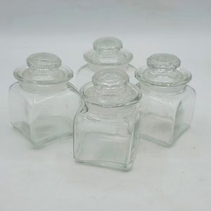 Vintage mini glass jars